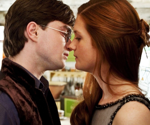 Screenshot №1 pro téma Harry Potter & Ginny Kiss 480x400