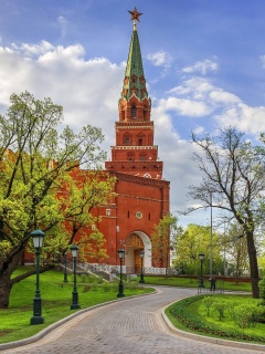 Обои Kremlin in Moscow and Red Square 240x320