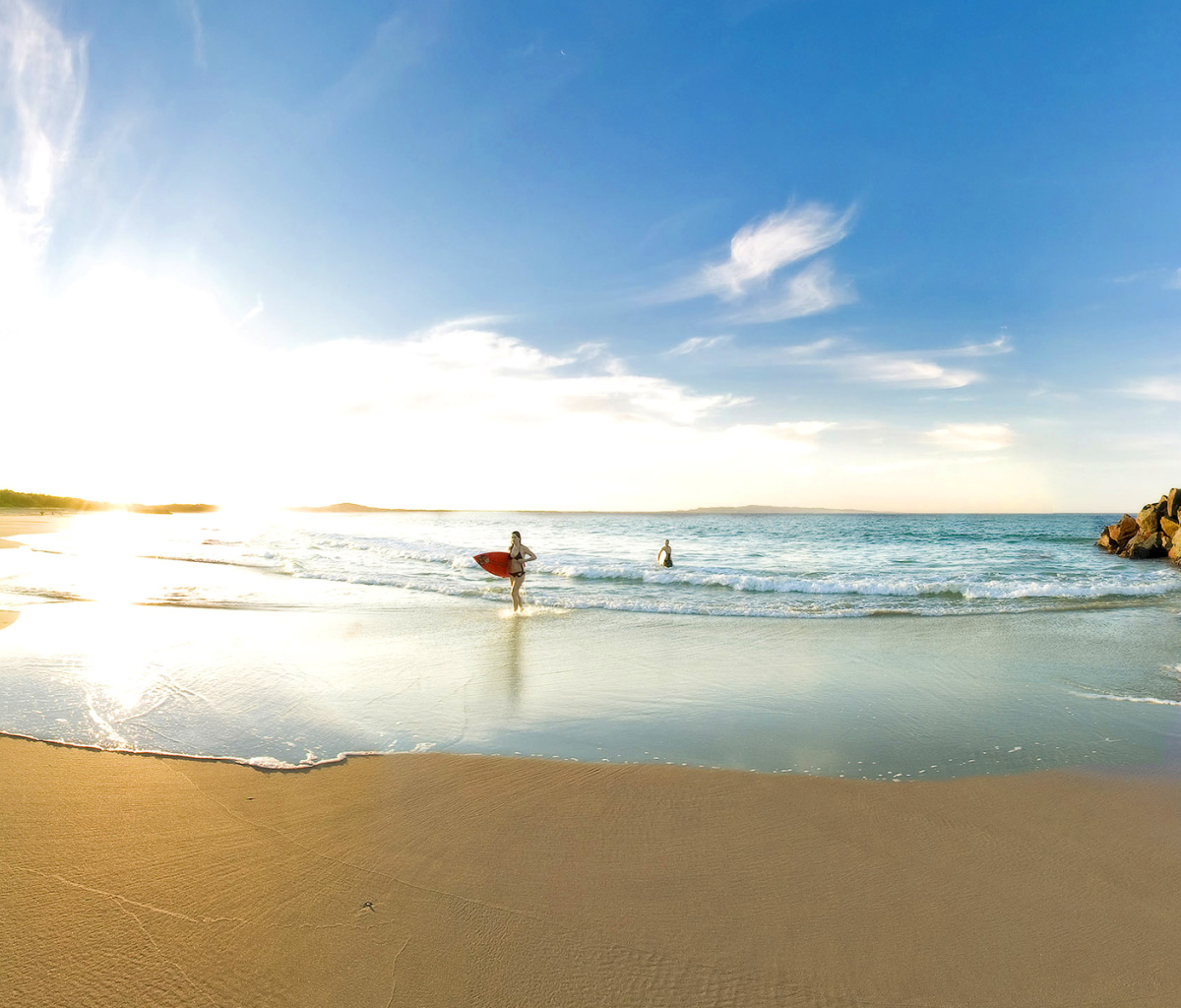 Обои New Smyrna, Florida - Surfers Beach 1200x1024