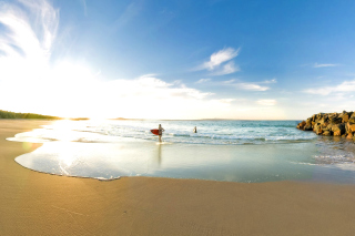 New Smyrna, Florida - Surfers Beach - Obrázkek zdarma pro Samsung Galaxy Note 4