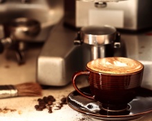 Обои Coffee Machine for Cappuccino 220x176