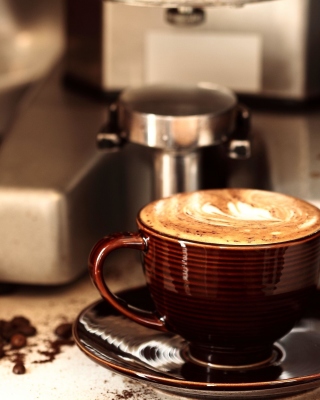 Coffee Machine for Cappuccino - Obrázkek zdarma pro 128x160