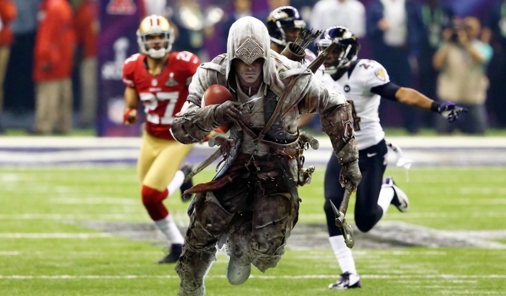 Screenshot №1 pro téma Assassins Creed 4 Super Bowl 1024x600