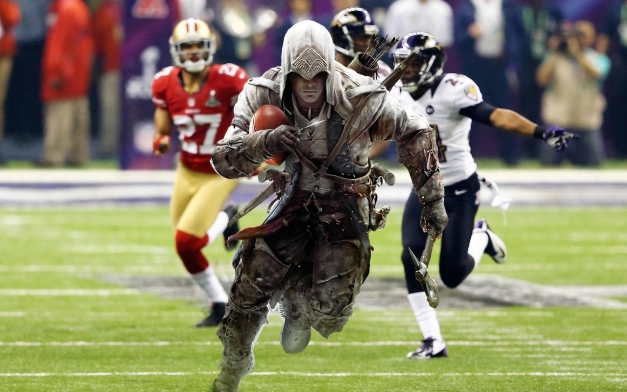 Обои Assassins Creed 4 Super Bowl 1280x800