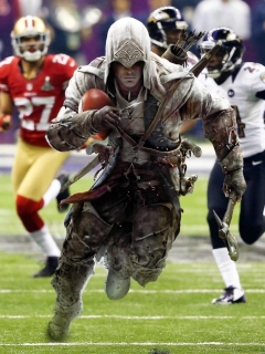 Das Assassins Creed 4 Super Bowl Wallpaper 240x320