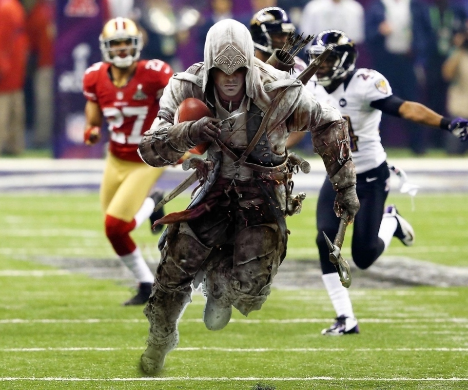 Fondo de pantalla Assassins Creed 4 Super Bowl 960x800