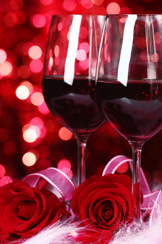 Romantic Way to Celebrate Valentines Day wallpaper 640x960