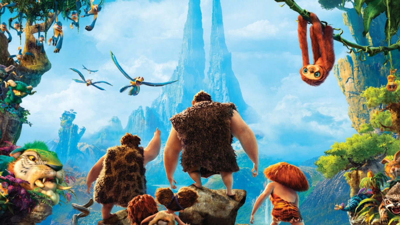 Screenshot №1 pro téma The Croods 2013 Movie 1366x768