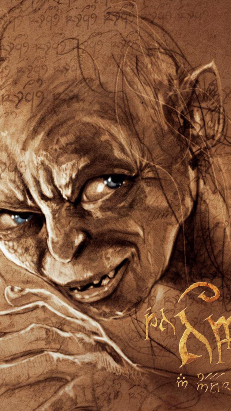 Screenshot №1 pro téma The Hobbit Gollum Artwork 750x1334