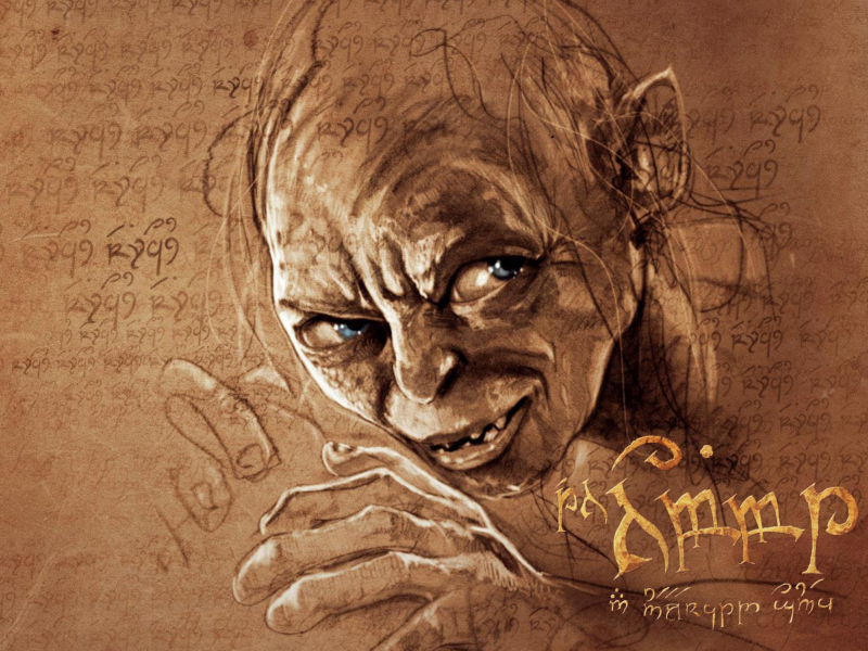 Screenshot №1 pro téma The Hobbit Gollum Artwork 800x600