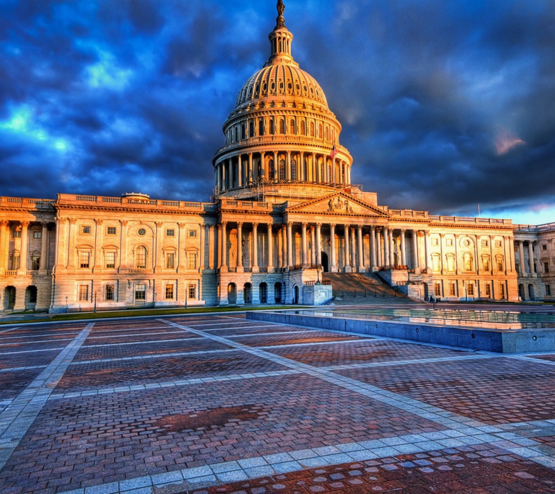Sfondi United States Capitol in Washington DC 1080x960