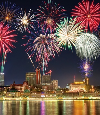 New Year Fireworks - Obrázkek zdarma pro iPhone 4