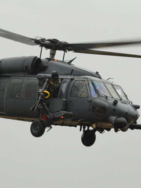 Das Helicopter Sikorsky HH 60 Pave Hawk Wallpaper 480x640