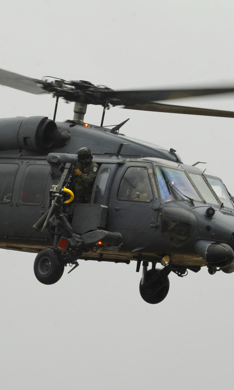 Helicopter Sikorsky HH 60 Pave Hawk wallpaper 480x800