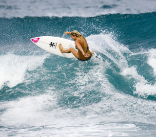 Girl Surfing - Obrázkek zdarma pro iPad Air