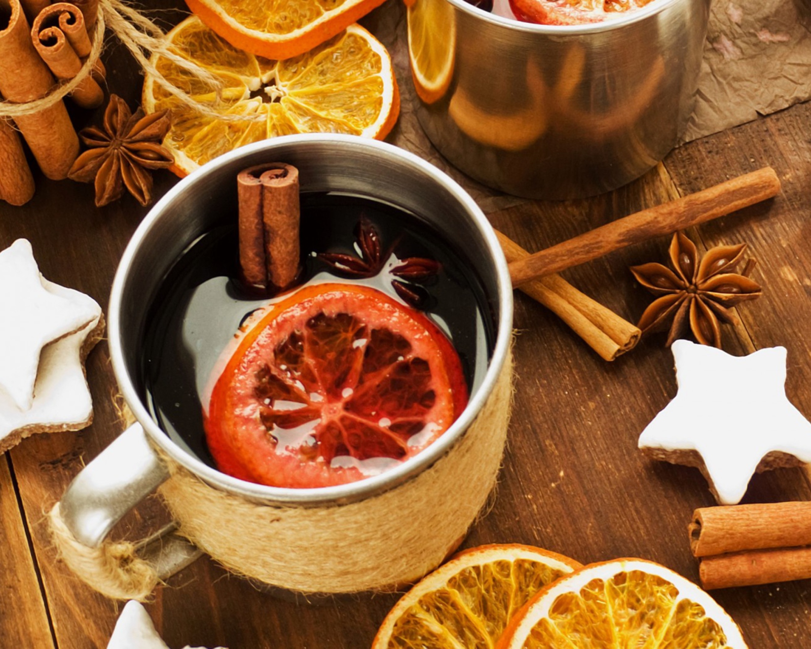 Das Mulled Wine Christmas Drink Wallpaper 1600x1280