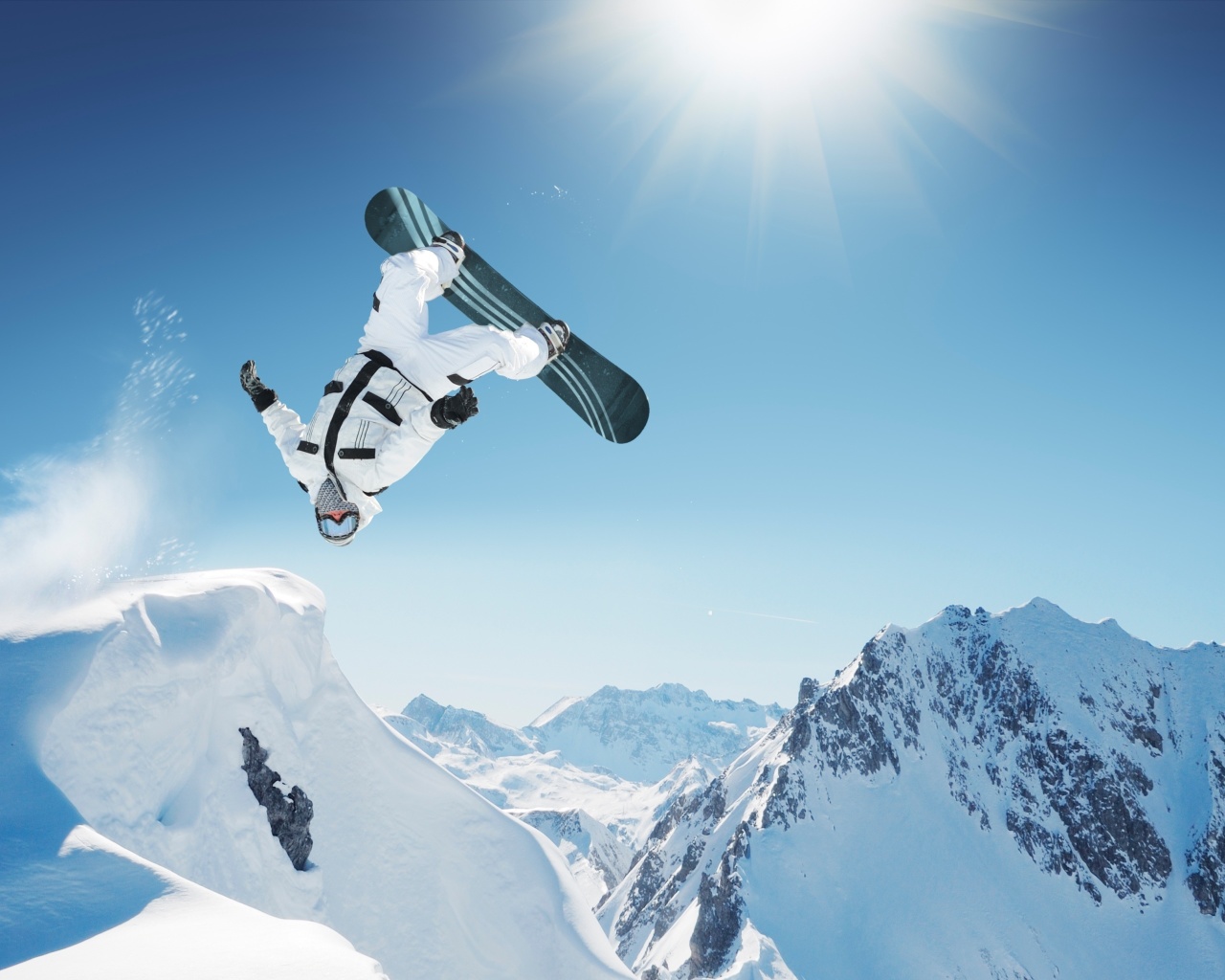 Fondo de pantalla Extreme Snowboarding HD 1280x1024