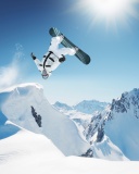 Sfondi Extreme Snowboarding HD 128x160