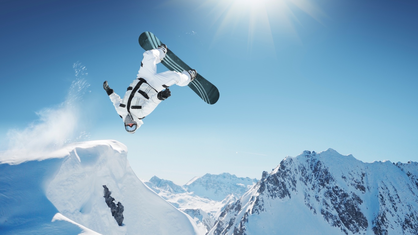 Das Extreme Snowboarding HD Wallpaper 1366x768