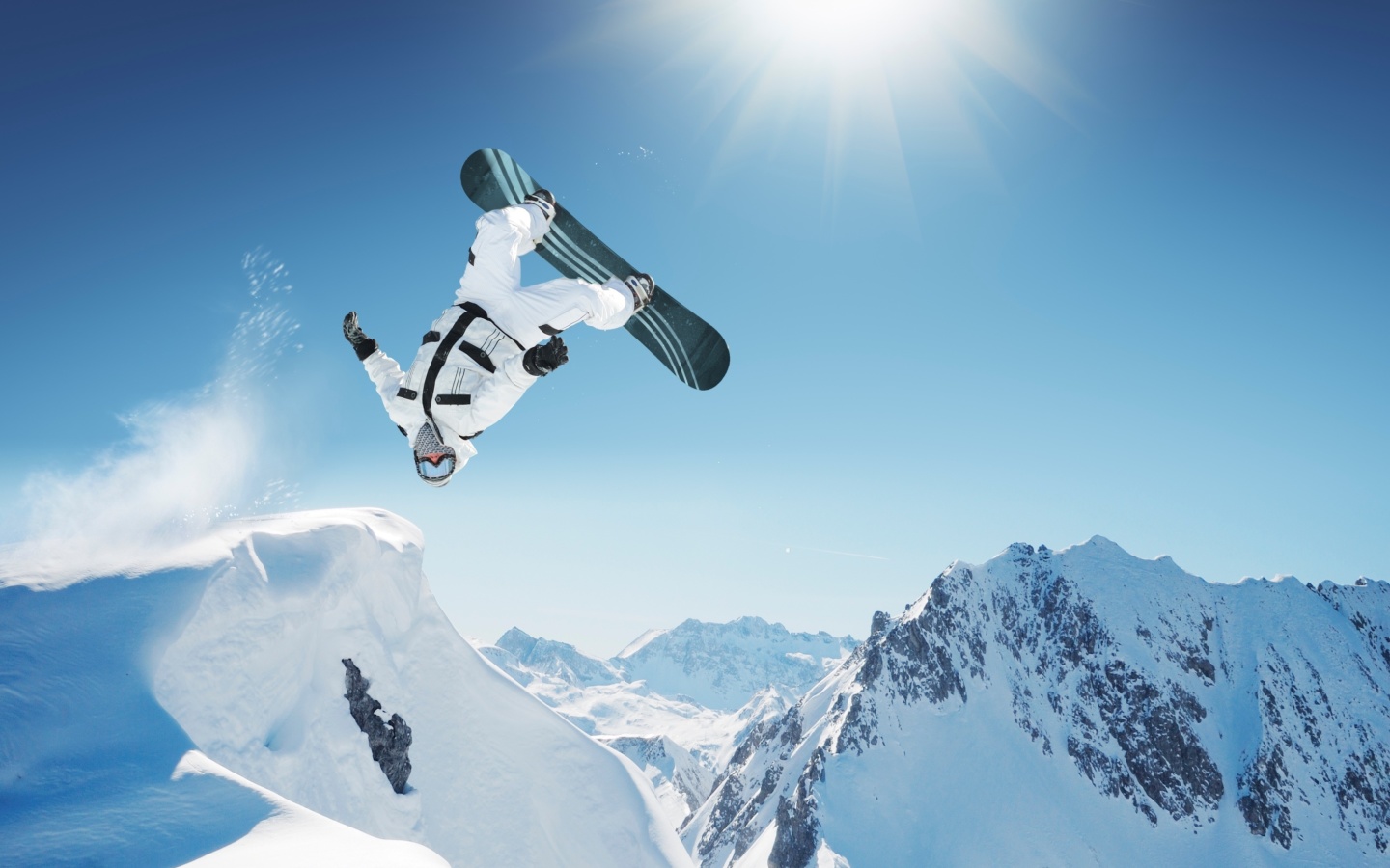 Fondo de pantalla Extreme Snowboarding HD 1440x900