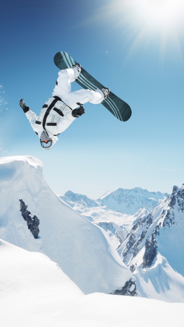 Обои Extreme Snowboarding HD 360x640