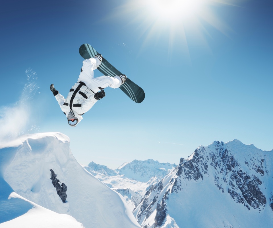 Fondo de pantalla Extreme Snowboarding HD 960x800