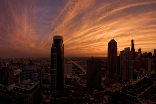 Chicago Sunset - Obrázkek zdarma pro Sony Xperia C3