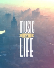 Music Is Life wallpaper 176x220