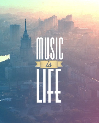 Music Is Life - Obrázkek zdarma pro iPhone 5C
