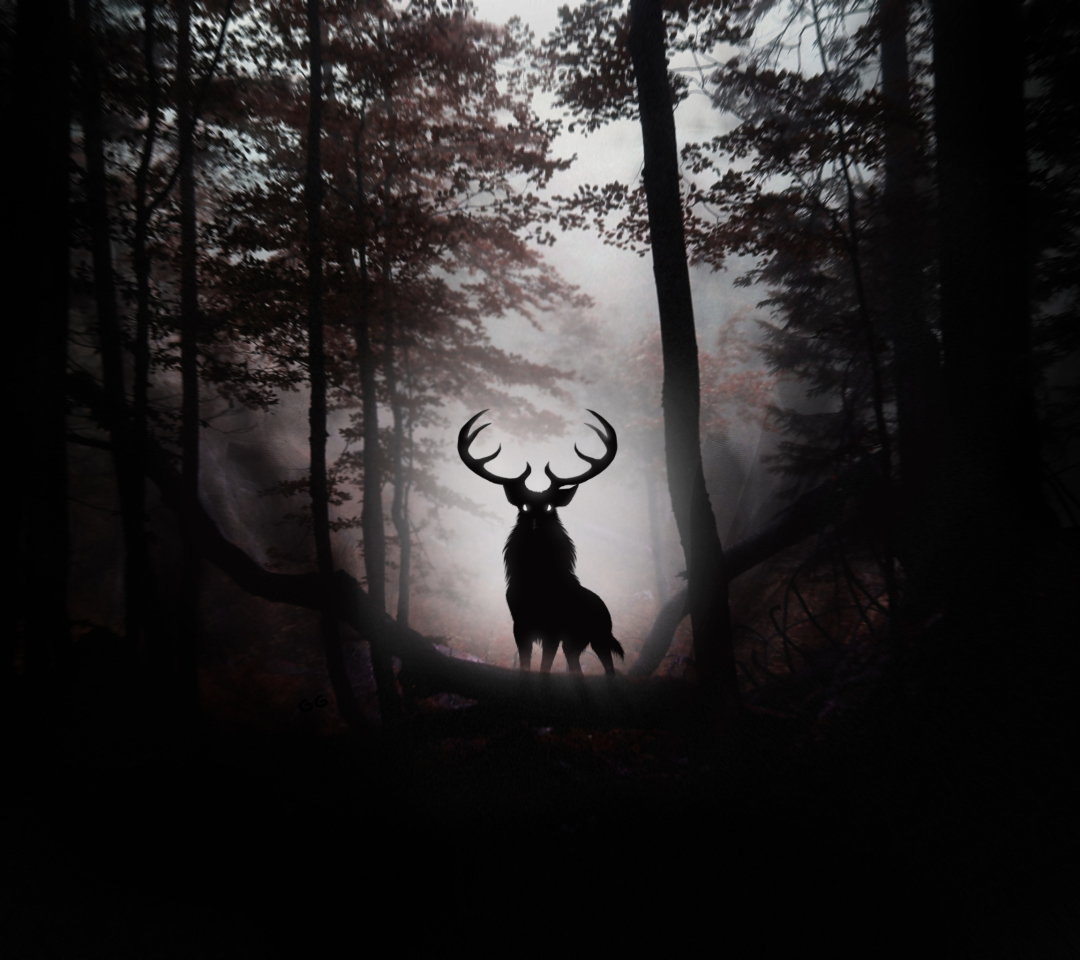 Screenshot №1 pro téma Deer In Dark Forest 1080x960