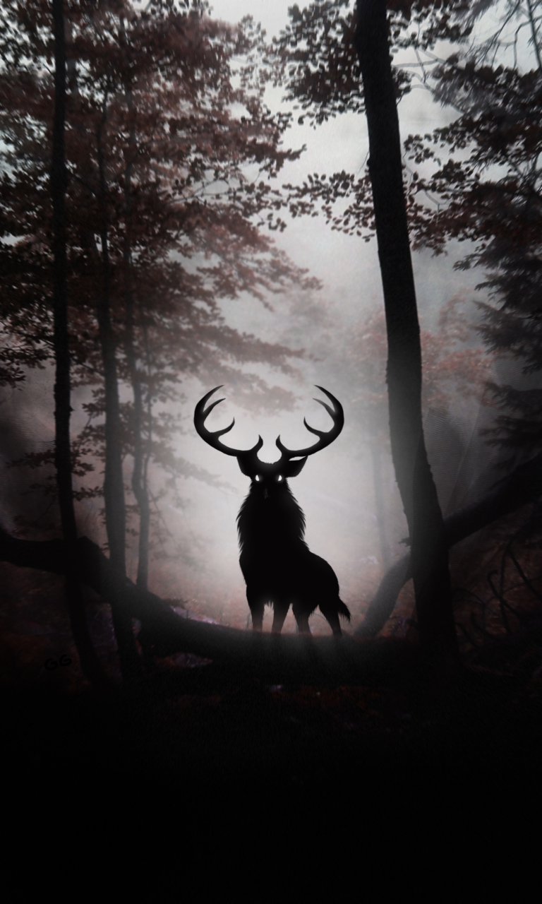 Screenshot №1 pro téma Deer In Dark Forest 768x1280