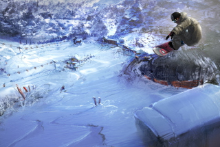 White Snowboarding - Obrázkek zdarma pro Nokia Asha 201