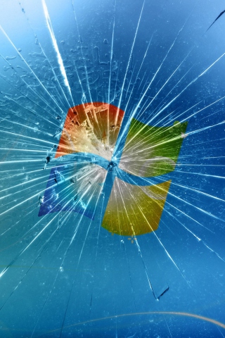Sfondi Broken Windows 320x480