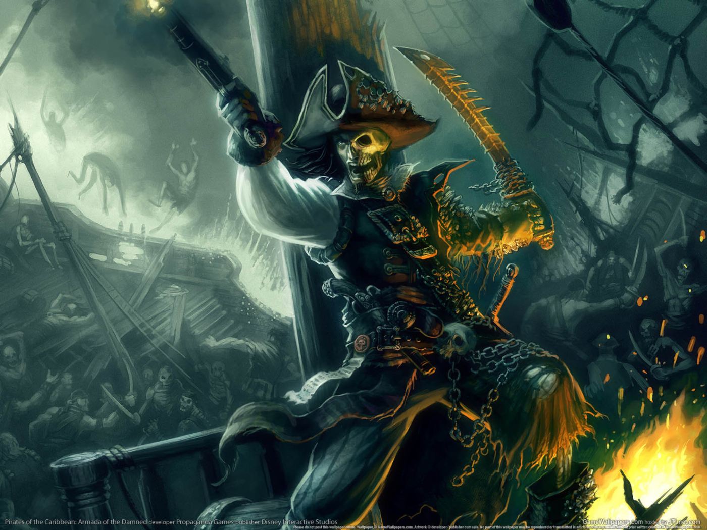 Screenshot №1 pro téma Pirates of the Caribbean: Armada of the Damned 1400x1050