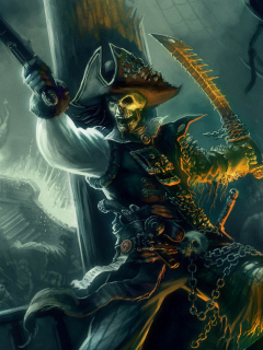 Fondo de pantalla Pirates of the Caribbean: Armada of the Damned 240x320