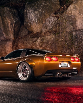 Kostenloses Chevrolet Corvette Carbon Tuning Wallpaper für 480x640