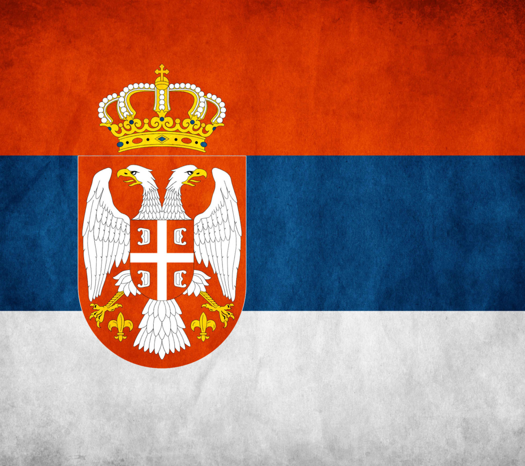 Das Serbian flag Wallpaper 1080x960