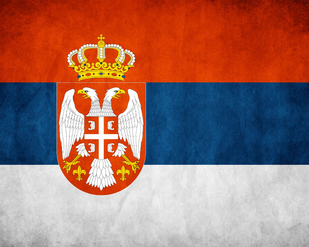 Das Serbian flag Wallpaper 1280x1024