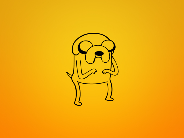 Das Jake From Adventure Time Illustration Wallpaper 640x480
