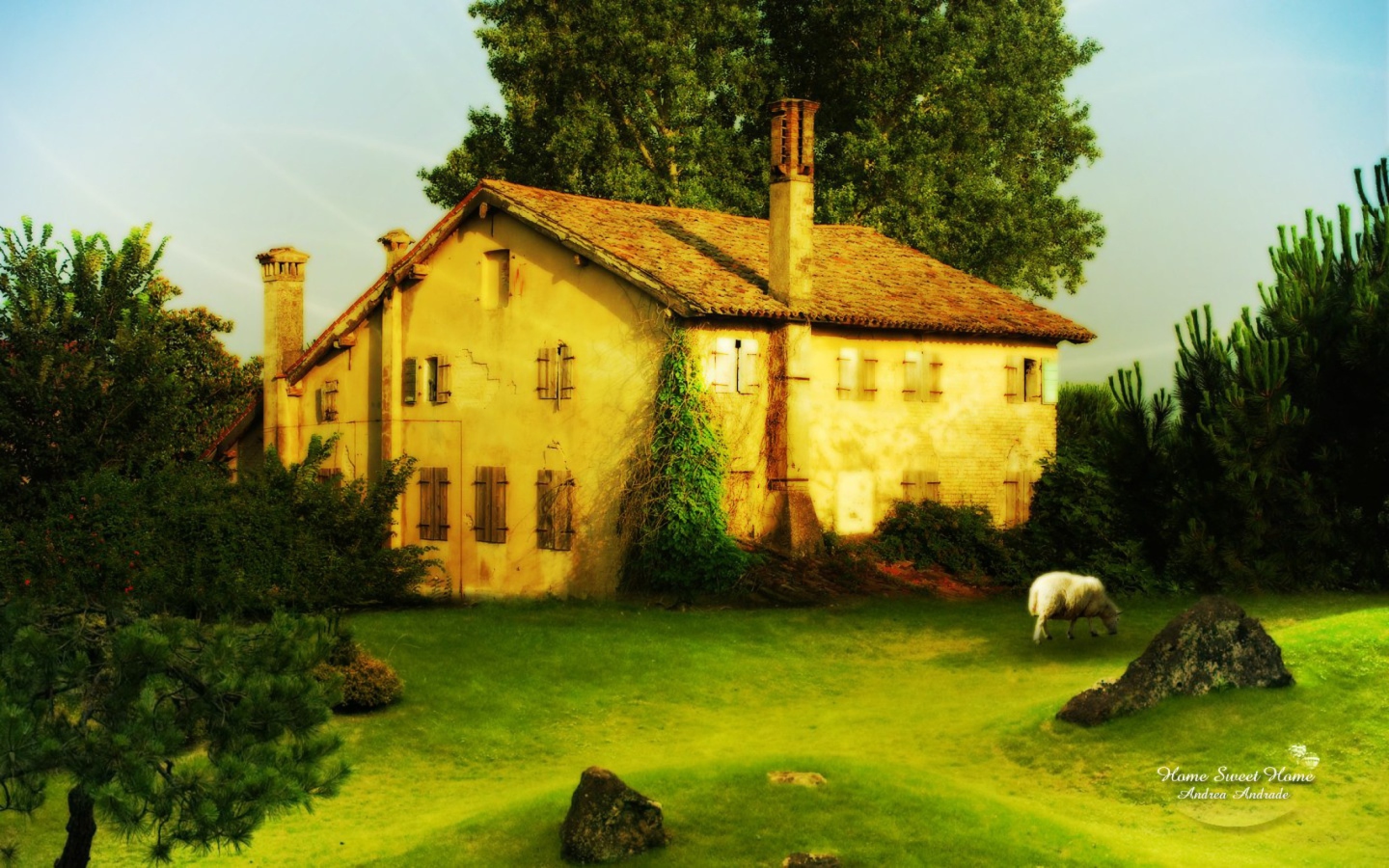 Fondo de pantalla Village House 1440x900