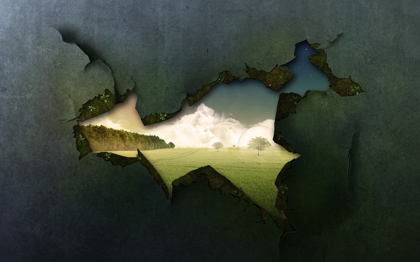 Fondo de pantalla Hole In Wall 1440x900