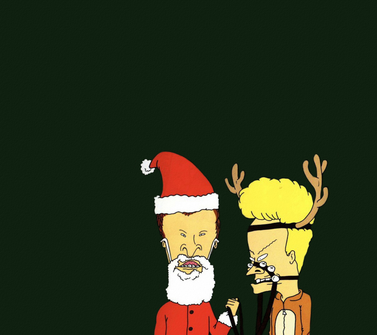 Screenshot №1 pro téma Beavis And Butt-Head Christmas 1440x1280