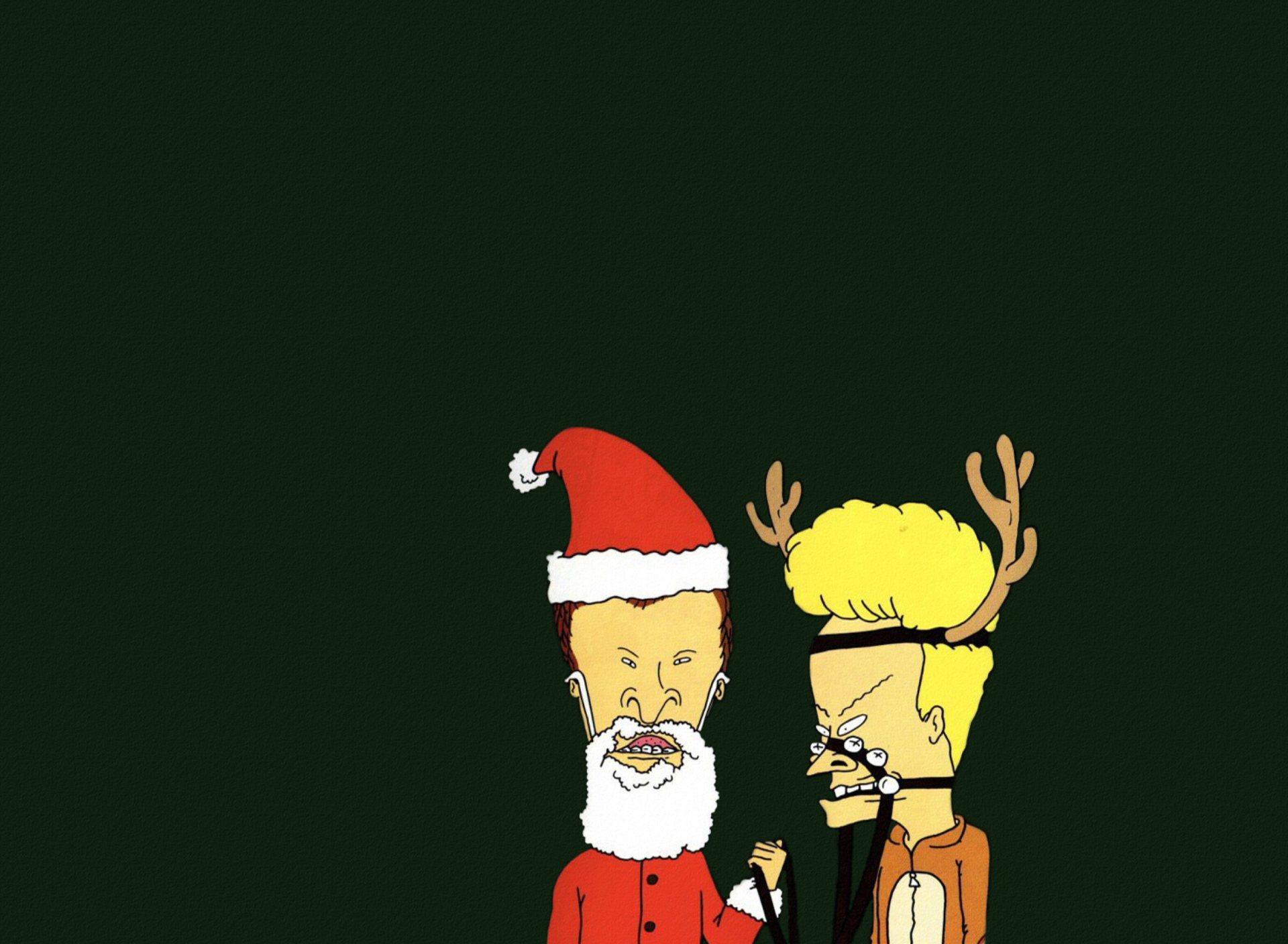 Das Beavis And Butt-Head Christmas Wallpaper 1920x1408