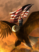 Fondo de pantalla USA President on Eagle 132x176