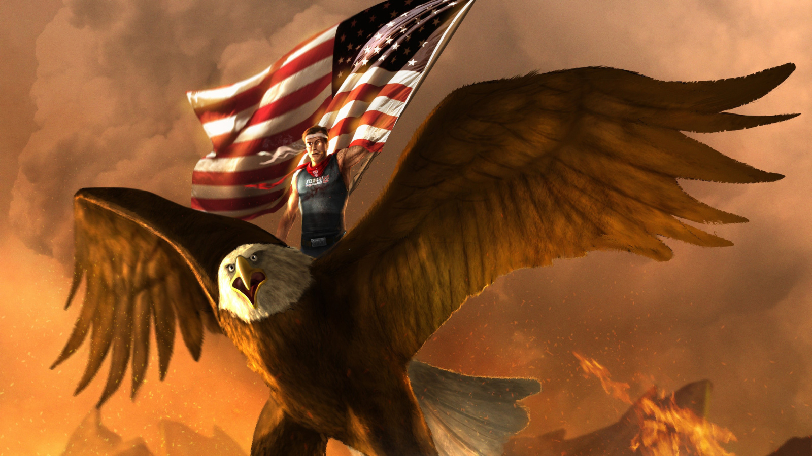 Fondo de pantalla USA President on Eagle 1600x900