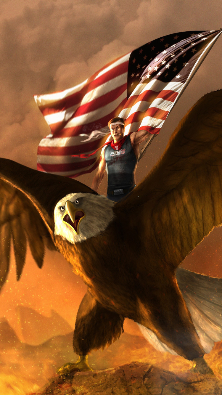 Обои USA President on Eagle 750x1334