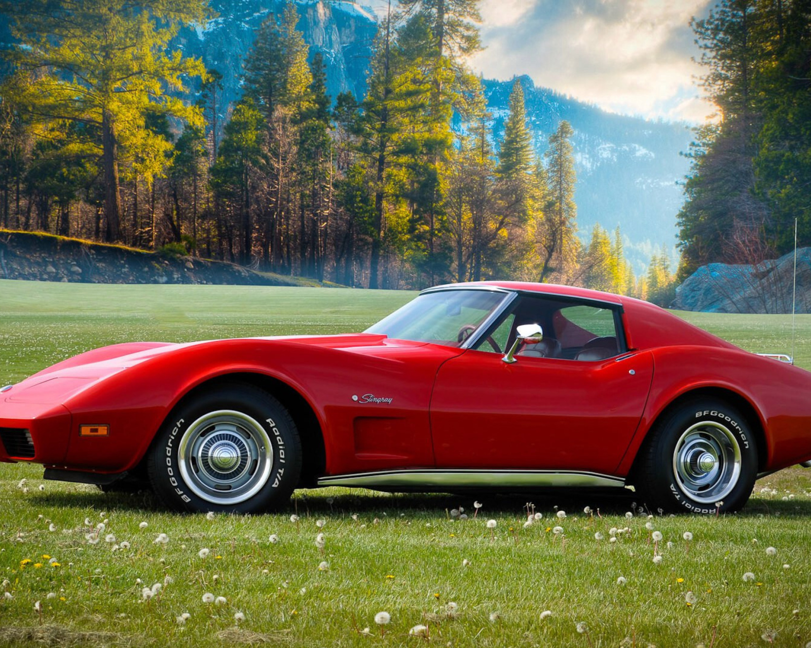 Обои Classic Corvette C3 1977 1600x1280
