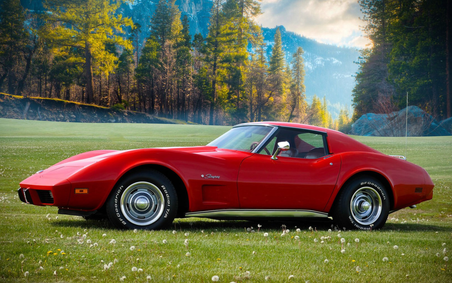 Fondo de pantalla Classic Corvette C3 1977 1920x1200