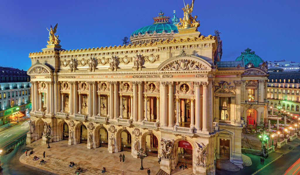 Palais Garnier Opera Paris wallpaper 1024x600