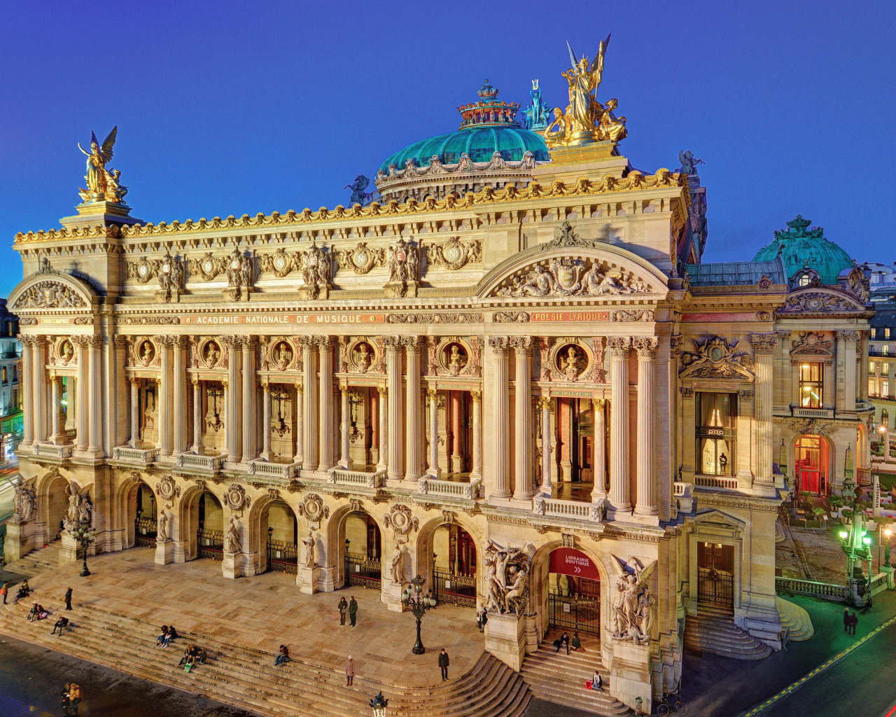 Fondo de pantalla Palais Garnier Opera Paris 1280x1024